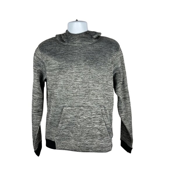 Under Armour ColdGear Loose Fit Gray Hooded Sweatshirt M 100% Polyester - Picture 1 of 7